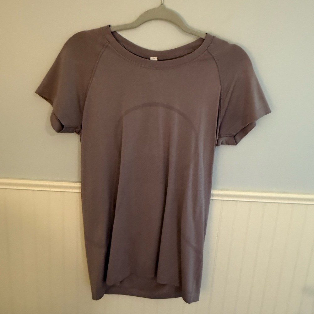 Size 10 Purple Lululemon Swiftly Tech Short Sleeve